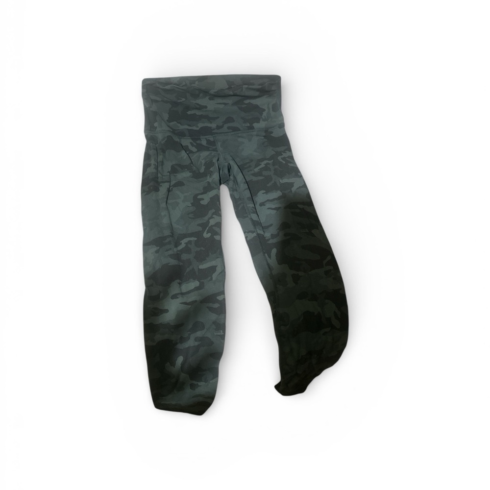 lululemon athletica Kids Green Camouflage Leggings